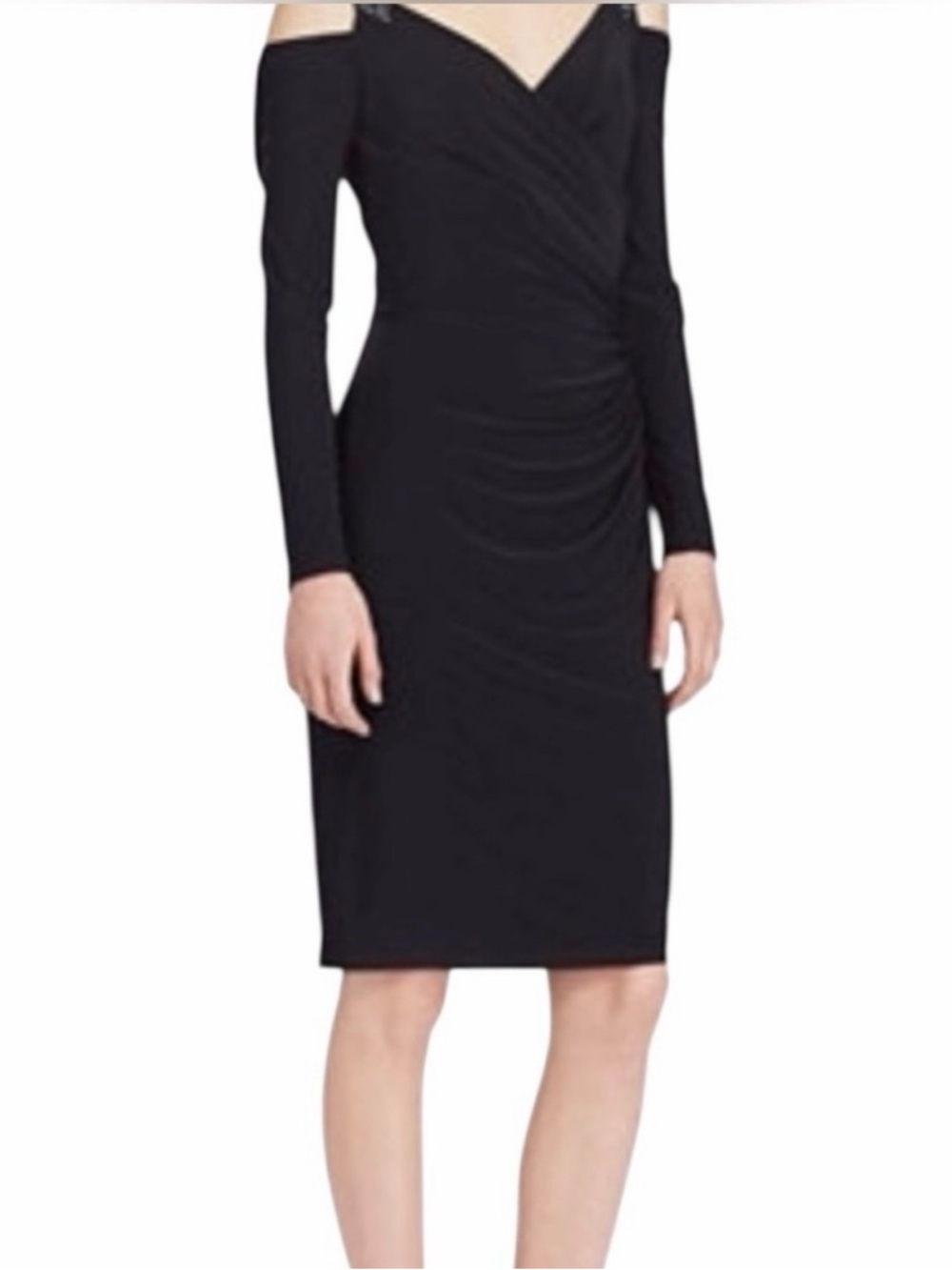 Ralph Lauren Cold-Shoulder Black Dress